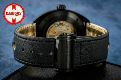 Hamilton American Classic Pan Europ Black & Gold Automatic H35425730 + NATO strap