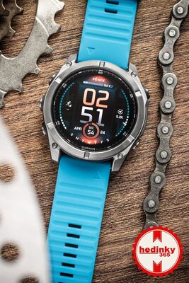 Silikonowy pasek Ricardo 26mm (pro Garmin Fenix 8/7X/6X (51mm), Tactix aj.), niebieski V3, QuickFit