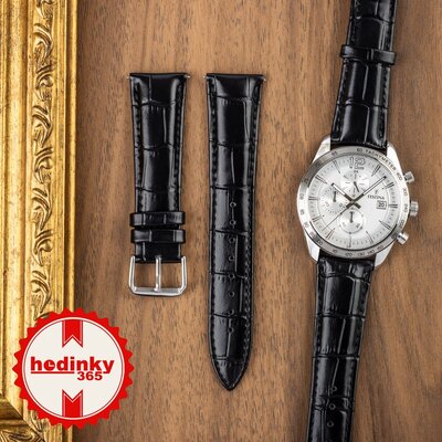 Skórzany pasek Ricardo Todi, czarny