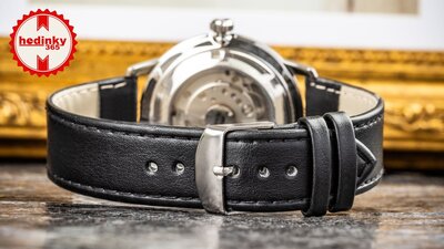 Skórzany pasek Ricardo Imola, czarny V1