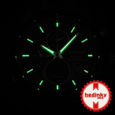 Citizen Sports Eco-Drive Radio Controlled Tsuki-yomi Moonphase Super Titanium BY1018-80E