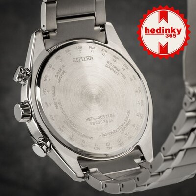 Citizen Sports Eco-Drive Radio Controlled Tsuki-yomi Moonphase Super Titanium BY1018-80E