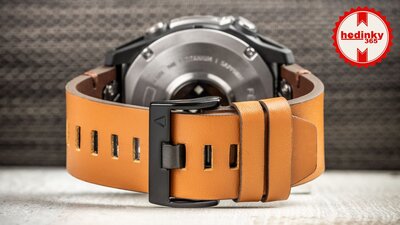 Skórzany pasek Ricardo 26mm (pro Garmin Fenix 8/7X/6X (51mm), Tactix aj.), brązowy, QuickFit