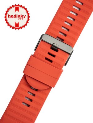 Pasek silikonowy Ricardo 26mm (do Garmin Fenix 8/7X/6X (51mm), Tactix i inne), czerwony V1, QuickFit