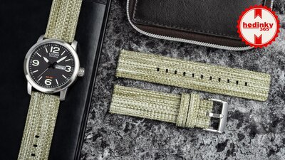 Pasek nylonowy Ricardo 22mm (do Garmin Venu 3, Forerunner 265, Vívoactive 4 itd.), zielony, Quick Release