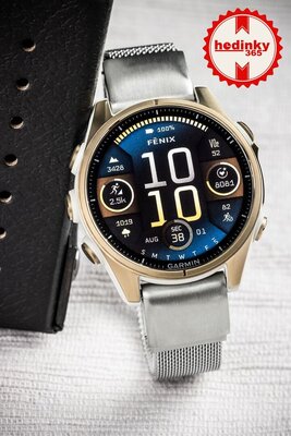 Bransoleta stalowa Ricardo 20mm (do Garmin Fenix 8/7S/6S (43mm) itp.), srebrna, milanese, QuickFit