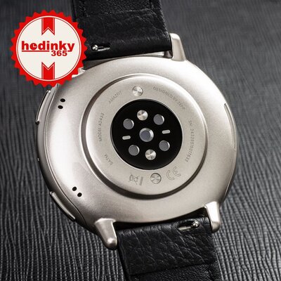 Amazfit Active 2 Premium (Round) Black Leather (+ pasek zapasowy)