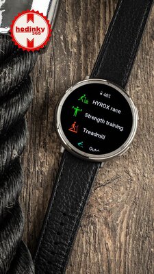 Amazfit Active 2 Premium (Round) Black Leather (+ pasek zapasowy)
