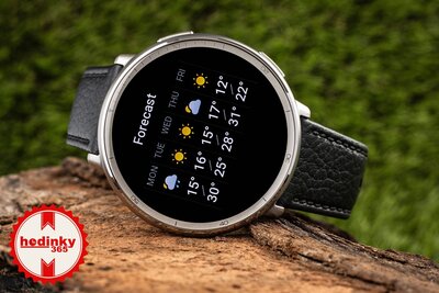 Amazfit Active 2 Premium (Round) Black Leather (+ pasek zapasowy)