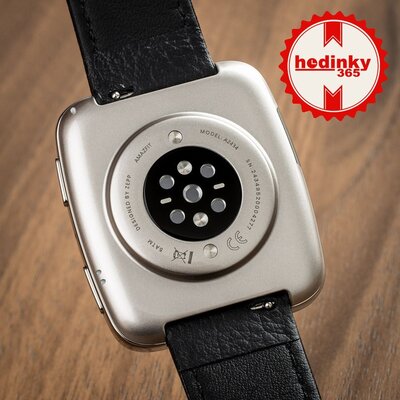 Amazfit Active 2 (Square) Black Leather (+ pasek zapasowy)