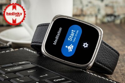 Amazfit Active 2 (Square) Black Leather (+ pasek zapasowy)