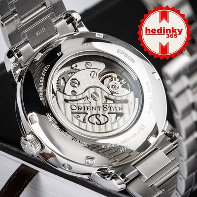 Orient Star Classic M45 F7 Moon Phase Open Heart Automatic RE-BT0005S00B (+ zamienny pasek)