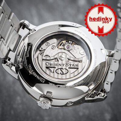 Orient Star Classic M45 F7 Moon Phase Open Heart Automatic RE-BT0006L00B (+ zamienny pasek)