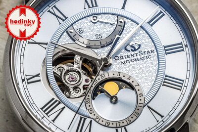 Orient Star Classic M45 F7 Moon Phase Open Heart Automatic RE-BT0007L00B Limited Edition 190pcs (+ zamienny pasek)